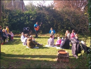 Carnegie Library in Lambeth, children's music session, April 2016, photo James Ivens