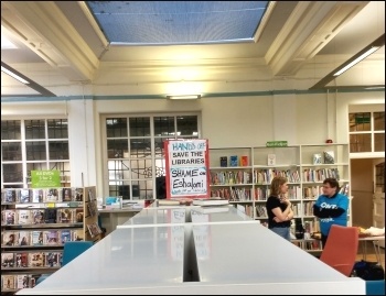 Carnegie Library in Lambeth, April 2016, photo by James Ivens