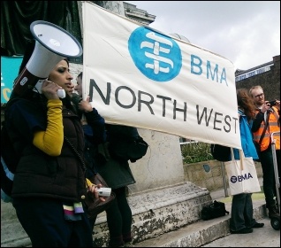 Manchester junior doctors' rally, photo by Becci Heagney