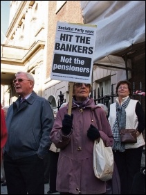 Pensioners fighting back in Ireland, photo by Socialist Party (CWI Ireland)