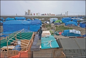 Refugees in Calais, photo by Paul Mattsson