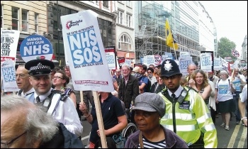 Marching to save the NHS, photo by Paul Mattsson