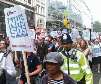 Marching to Save the NHS, photo Paul Mattsson