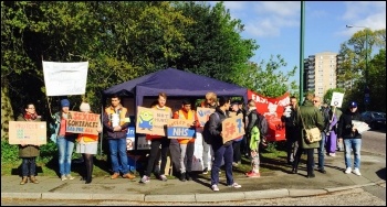 Whips Cross junior doctors' picket, 26.4.16, photo by Sarah Sachs Eldridge