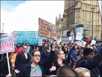 Joint BMA and NUT led march, London, 26.4.16, photo by Senan