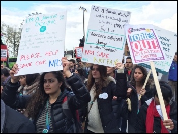Joint BMA and NUT led march, London, 26.4.16, photo by Senan