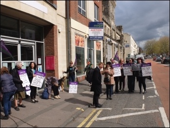 Bristol library strikers, 28.4.16, photo Matt Carey Bristol library strikers, 28.4.16, photo Matt Carey