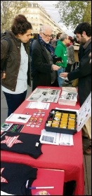 A street stall run by Gauche Révolutionnaire (CWI France), photo by Naomi Byron