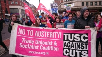 Fighting the cuts in Leeds 2016, photo Iain Dalton