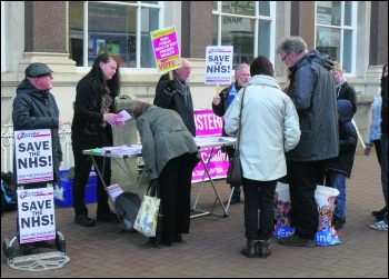 Carlisle campaign stall, 30 April, photo Carlisle SP