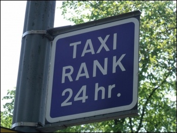 Nottingham Taxi drivers have unionised to fight the removal of a station taxi rank, photo by Elliott Brown (Creative Commons)