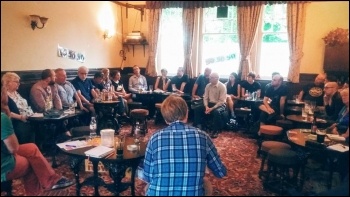 Greater Manchester TUSC meeting on the EU referendum, June 2016, photo by Becci Heagney Greater Manchester TUSC meeting on the EU referendum, June 2016, photo by Becci Heagney