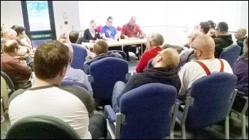 Stoke-on-Trent TUSC meeting on the EU, 16.6.16, photo by Andy Bentley Stoke-on-Trent TUSC meeting on the EU, 16.6.16, photo by Andy Bentley