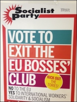 Socialist Party poster, EU referendum, June 2016