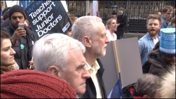 Trapped behind enemy lines: Labour Party leader Jeremy Corbyn and John McDonnell 