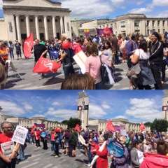 NUT strikers in Southampton, 5.7.16, photos by Nick Chaffey