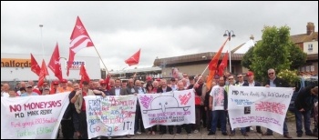 Dorset First Group bus drivers, July 2016, photo Izaak Collins