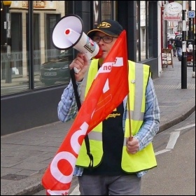 Chas Berry on a demonstration