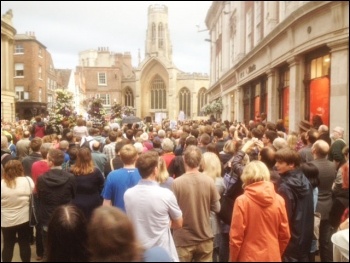 Jeremy Corbyn rally in York, 29.7.16, photo Nigel Smith