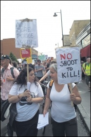 Community protest against police violence following 2011 London riots, photo Paul Mattson