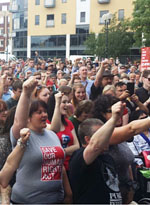 Rally supporting Jeremy Corbyn, Hull