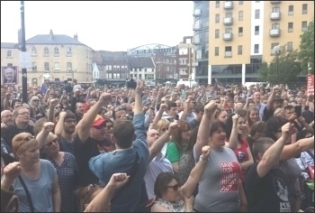 Rally supporting Jeremy Corbyn, Hull