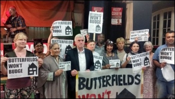 Butterfields tenants and campaigners with John McDonnell, Sept 2016