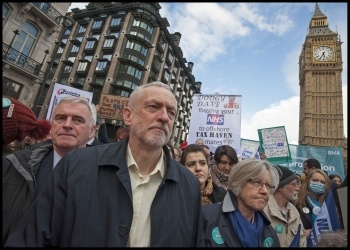 John McDonnell and Jeremy Corbyn march with striking doctors, photo Paul Mattsson