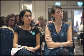 Doctors Mona Kamal and Aislinn Macklin-Doherty, NSSN rally 11.9.16, photo by Paul Mattsson
