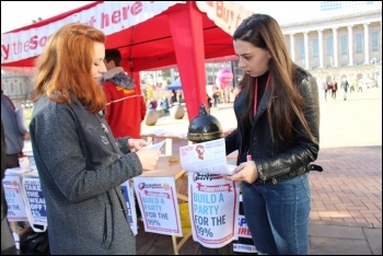 The Socialist Party needs funds to pay for leaflets and other campaigning material among other things, photo Samantha Smith, photo Samantha Smith