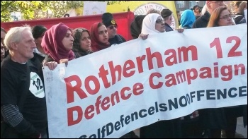 Rotherham 12 defence campaign, 6.10.16, photo by A Tice