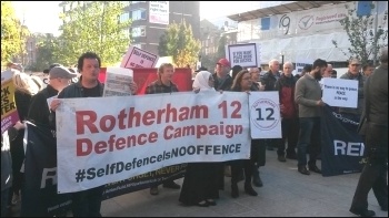 Rotherham 12 defence campaign, 6.10.16, photo by A Tice