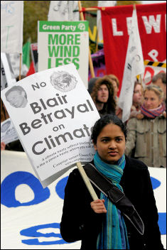 Climate change demo December 2005, photo Paul Mattsson