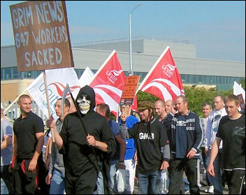 Ten years ago: Lindsey Oil Refinery construction workers' strike, photo Sean Figg