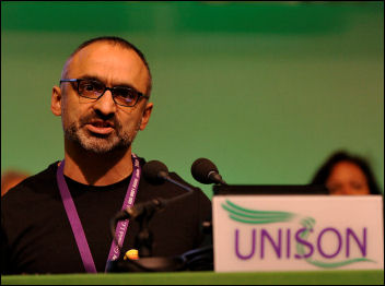 Unison conference 2009: Onay Kasab, photo Paul Mattsson