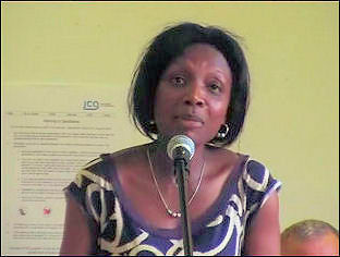 Clara Osagiede, RMT Cleaners Grade Secretary for London Underground cleaners, tells NSSN conference 2009 of the cleaners