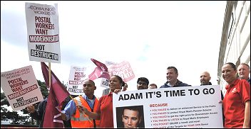 Postal workers strike, photo by Paul Mattsson