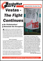 Latest Socialist Party Vestas leaflet