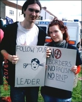 Protest against the BNP's 'festival of hate', photo Jim Reaves