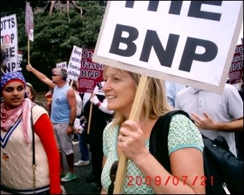 Protest against the BNP's 'festival of hate', photo Jim Reaves