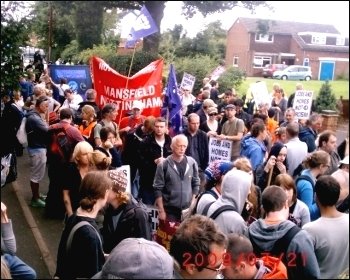 Protest against the BNP's 'festival of hate', photo Jim Reaves