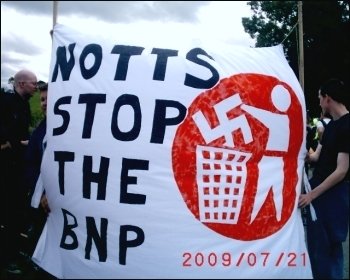 Protest against the BNP's 'festival of hate', photo Jim Reaves