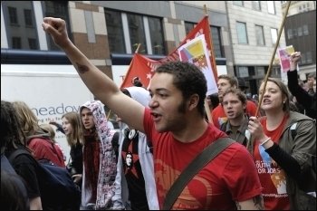 Youth Fight For Jobs march 2 April 2009, photo Paul Mattsson