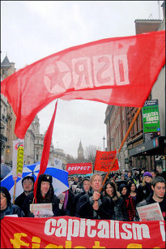 Climate change demo December 2007, photo Paul Mattsson