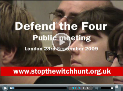 Video: Defend the Four meeting to defend four Socialist Party unison members banned from office, photo Socialist Party