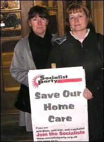 Care workers protest at privatisation in Waltham Forest, photo Alison Hill