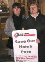 Care workers protest at privatisation in Waltham Forest, photo Alison Hill