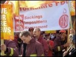 South Yorkshire Fire Brigades Union FBU demonstration, photo Yorkshire Socialist Party