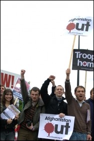 Anti-war demonstration October 2009, photo Rob Emery