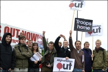 Anti-war demonstration October 2009, photo Rob Emery